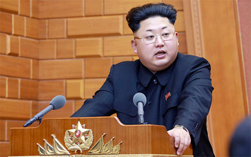 Nhà lãnh đạo Triều Tiên Kim Jong Un.<br>