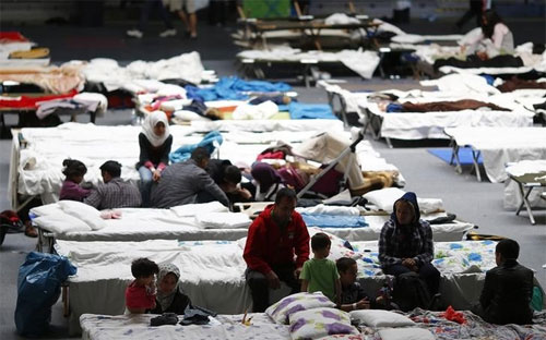 Cuộc sống trong một trại di cư ở Đức.<br>