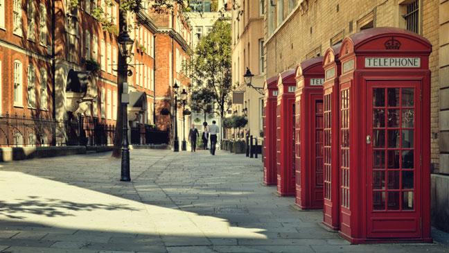 Một đường phố ở London, Anh.<br>