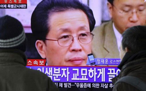 Ông Jang Song Thaek là chú dượng nhà lãnh đạo Triều Tiên Kim Jong Un - Ảnh: THX.<br>