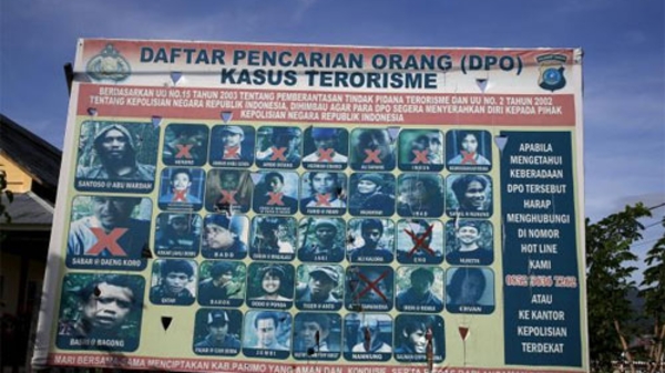 Indonesia ráo riết truy bắt kẻ tuyên bố thân IS