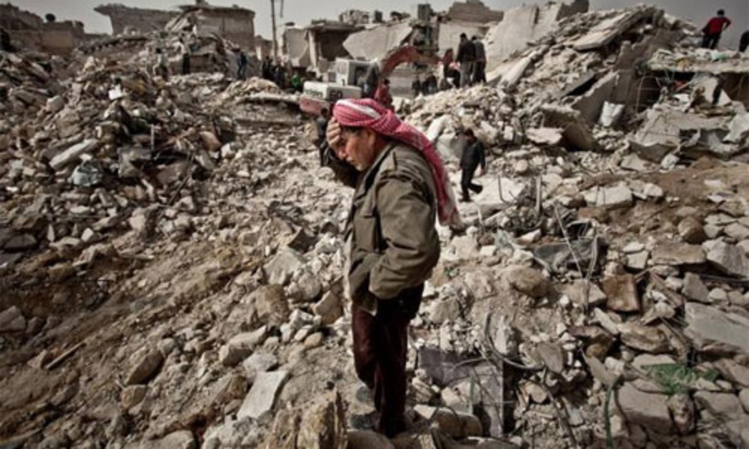 Một bức ảnh chụp vào năm 2013 cho thấy cuộc sống khốn khổ của người dân Syria ở vùng chiến sự - Nguồn: Oxfam.