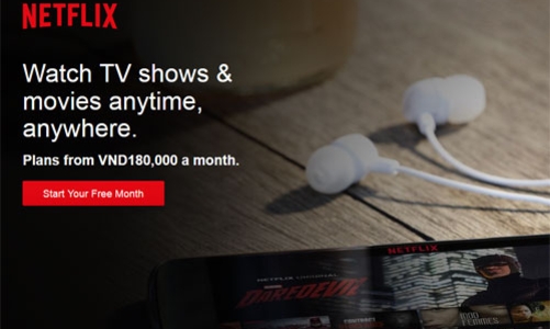 Truyền hình trực tuyến Netflix đặt chân tới Việt Nam