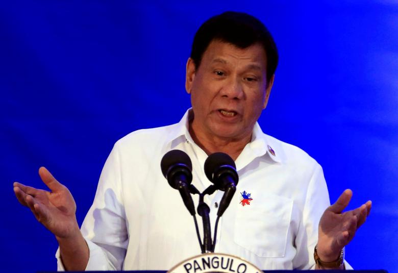 Tổng thống Philippines Rodrigo Duterte - Ảnh: Reuters.<br>