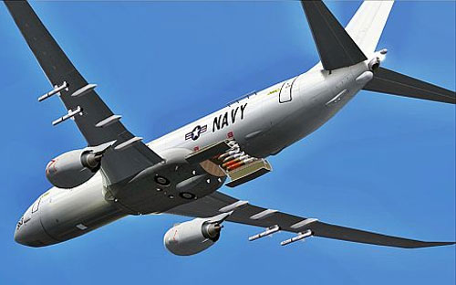 Máy bay trinh sát P8 Poseidon của Mỹ.<br>