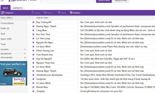 Yahoo! Mail “bỗng” giống hệt Gmail