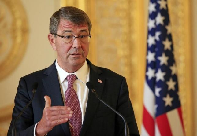 Bộ trưởng Bộ Quốc phòng Mỹ Ash Carter - Ảnh: Reuters.<br>