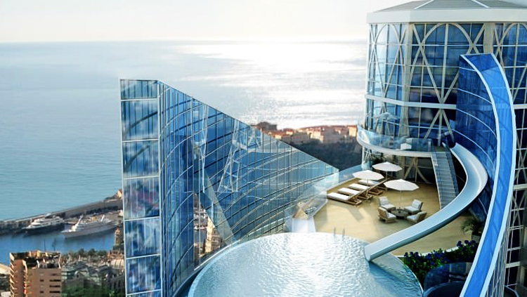 Căn hộ penthouse thuộc dự án Tour Odeon ở Monaco.<br>