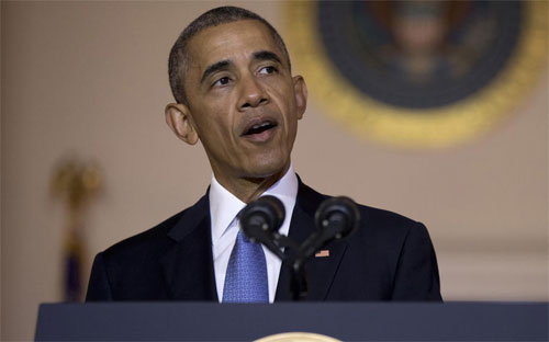 Tổng thống Mỹ Barack Obama phát biểu tại Nhà Trắng ngày 13/5/2016 - Ảnh: AP.<br>