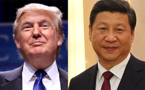 Tổng thống Mỹ Donald Trump (trái) và Chủ tịch Trung Quốc Tập Cận Bình.