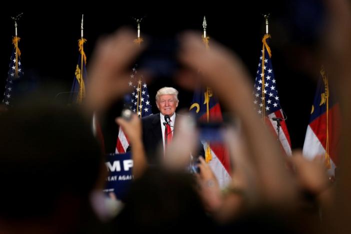 Donald Trump phát biểu ở Charlotte, North Carolina ngày 18/8 - Ảnh: Reuters.<br>