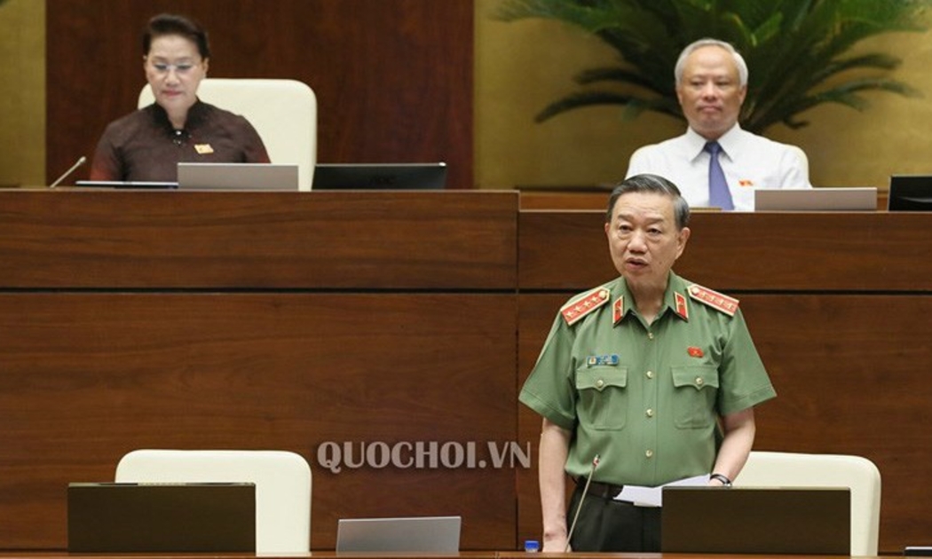 Bộ trưởng Bộ Công an Tô Lâm trả lời chất vấn 