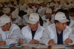 Học định hướng trước khi đi làm việc ở nước ngoài.