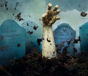 Nếu không bị chôn vùi trở lại, “bóng ma” chủ nghĩa dân tộc trong kinh tế có thể gây ra những hậu quả đáng sợ - Minh họa: Economist.