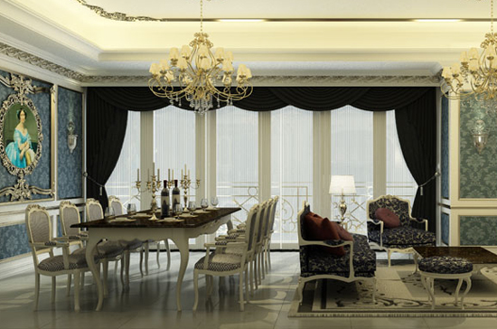 Phối cảnh một căn hộ thuộc dự án D’Palais de Louis. Trong bối cảnh thị trường nhìn chung ảm đạm, Tân Hoàng Minh vẫn quyết định “chào hàng” dự án này với giá bán đề xuất tối thiểu từ 100 triệu đồng/m2 trở lên.