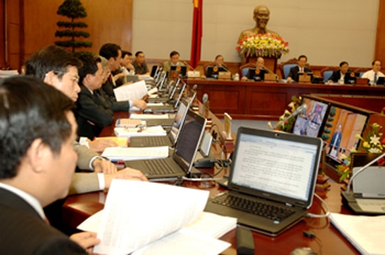 Một phiên họp trực tuyến của Chính phủ. Việc Chính phủ tham vấn các chuyên gia trong nước có thể sẽ được thúc đẩy hơn nữa trong thời gian tới.