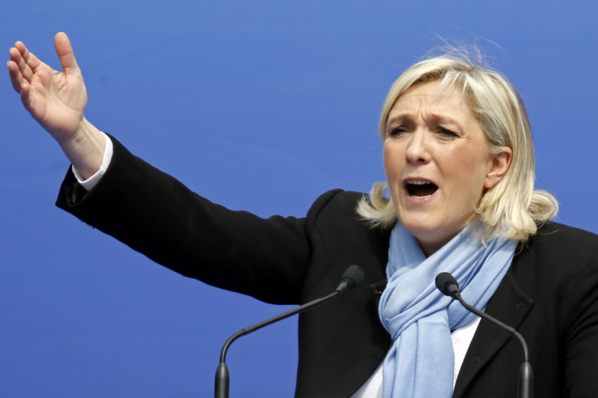 Ứng cử viên Tổng thống Pháp Marine Le Pen.<br>