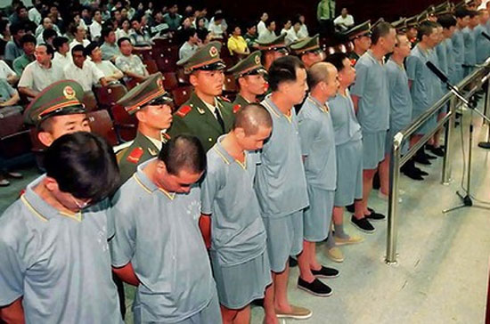 Một vụ xử án tham nhũng tại Trung Quốc - Ảnh: The Age.