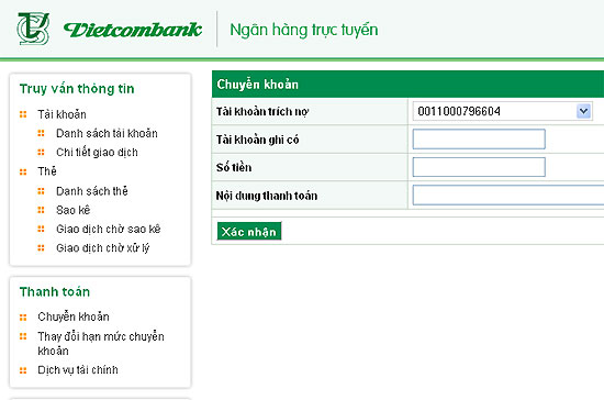 Dịch vụ VCB-iB@nking có thêm tiện ích bên cạnh các giao dịch chuyển khoản, tra cứu số dư, sao kê... trực tuyến đã có.