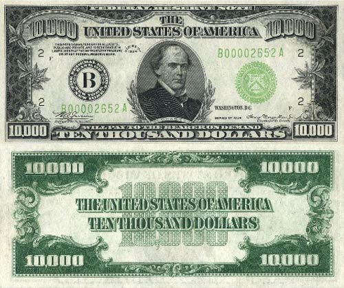 Đồng USD mệnh giá lớn nhất là bao nhiêu? 2