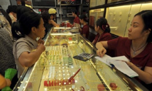 Giá vàng đi xuống