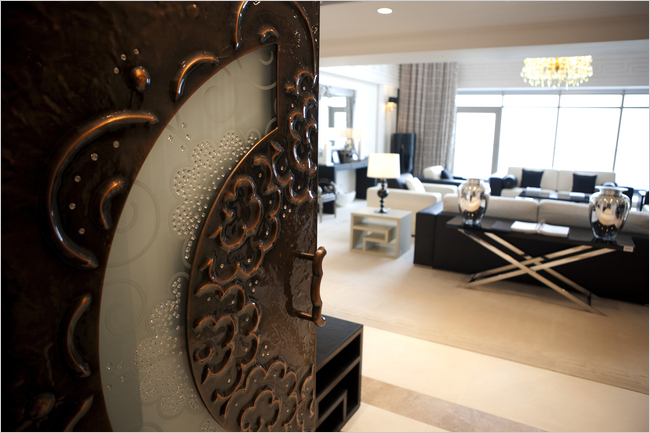 Bên trong một căn hộ thuộc dự án căn hộ hạng sang Tomson Riviera ở Thượng Hải, Trung Quốc. Thành phố này được xem là tâm điểm của cơn sốt nhà đất đang diễn ra tại nền kinh tế tăng trưởng nhanh nhất thế giới.