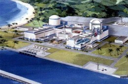 Mô hình nhà máy điện hạt nhân tại xã Phước Dinh, Ninh Phước, Ninh Thuận - Ảnh: Chinhphu.vn.