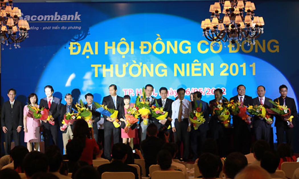 Sau khi Sacombank đại hội cổ đông bầu nhân sự, thì thị trường mới biết Ngân hàng này có thêm cổ đông lớn.