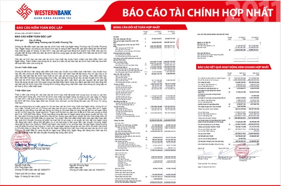 Trong năm 2012, Western Bank một lần nữa cho biết dự kiến trình đại hội cổ đông kế hoạch tăng trưởng tín dụng 15%.