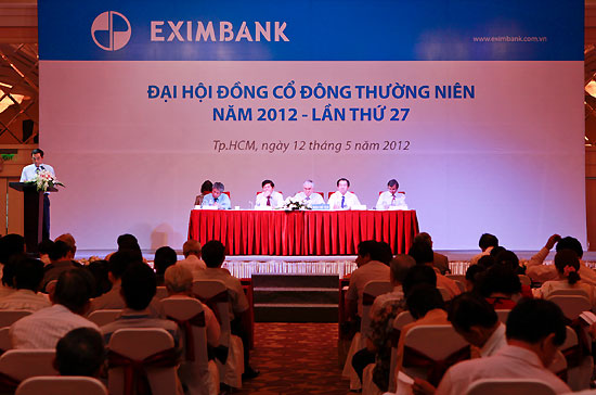 Năm 2012, Eximbank đặt chỉ tiêu tổng tài sản đạt 210.000 tỷ đồng, tăng 14% so với năm 2011.