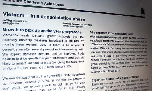 Standard Chartered: Lãi suất sẽ giảm tiếp trong quý 3