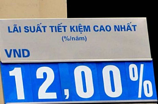 12%/năm sẽ là một mốc tham chiếu cho những biến động của lãi suất trong thời gian tới.