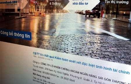 Theo SBS, tổng lỗ lũy kế đến thời điểm 30/6/2012 là 1.772 tỷ đồng, phát sinh chủ yếu do việc trích lập dự phòng bổ sung cho danh mục đầu tư và khoản phải thu trong các năm 2010 và 2011.