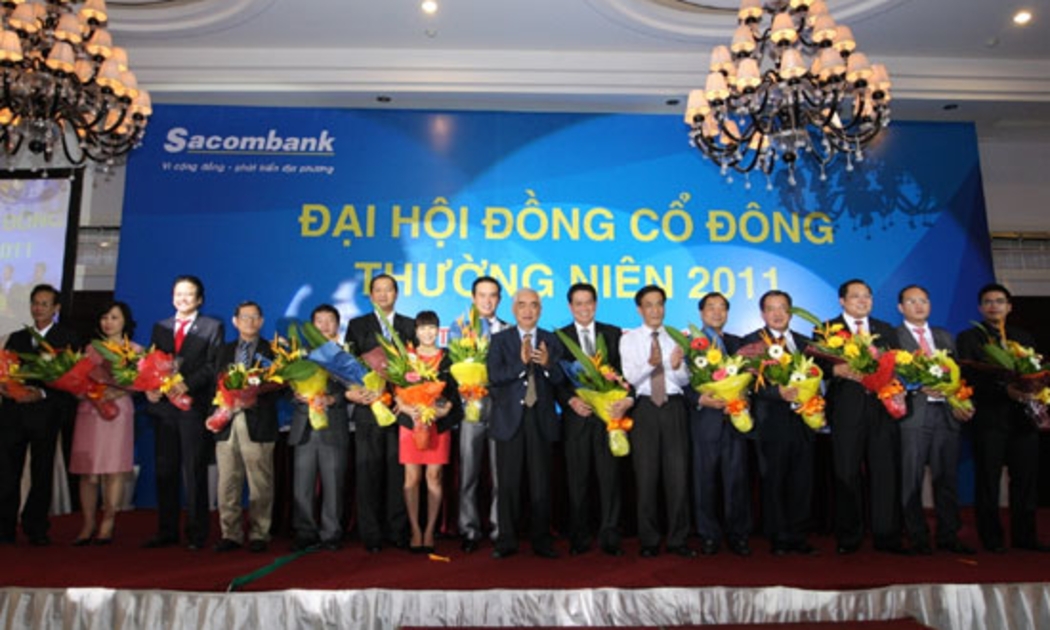 Cơ cấu quản trị và giám sát của Sacombank ra mắt tại đại hội đồng cổ đông ngày 26/5 vừa qua.
