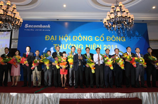 Cơ cấu quản trị và giám sát của Sacombank ra mắt tại đại hội đồng cổ đông ngày 26/5 vừa qua.