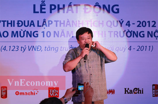 Ông Nguyễn Đăng Quang tại sự kiện do Masan tổ chức ở Tp.HCM chiều 27/8 - Ảnh: Phạm Vinh.