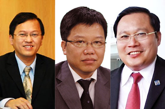 Từ trái qua phải: ông Nguyễn Đức Vinh, ông Nguyễn Hưng và ông Phan Huy Khang.