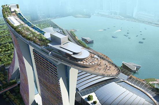 Tổ hợp Marina Bay Sands tại Singapore. Việt Nam có thể học tập kinh nghiệm của đảo quốc sư tử trong việc xây dựng khung pháp lý và cách thức tổ chức, vận hành dịch vụ cá cược trên quy mô lớn - Ảnh: AFP/Getty.