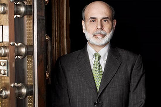 Ông Ben Bernanke, Chủ tịch Cục Dự trữ Liên bang Mỹ.