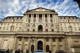 Trụ sở Ngân hàng Trung ương Anh (BoE).