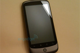 Hình ảnh đầu tiên của Google Nexus One - Nguồn: Engadget.