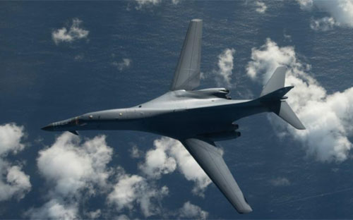 Máy bay ném bom B-1B của Mỹ - Ảnh: Không quân Mỹ/Reuters.<br>