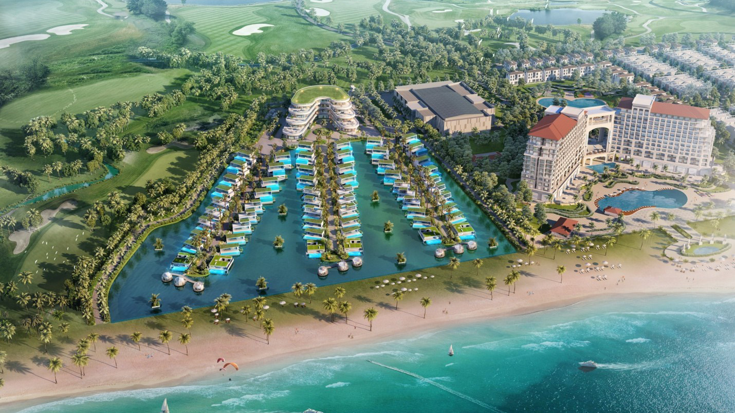Lagoona Quang Binh Resort&Villas tựa như viên ngọc xanh bên bờ biển Quảng Bình.