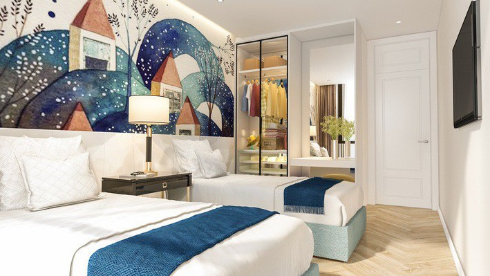 Bên trong một căn hộ khách sạn condotel ở Đà Nẵng.