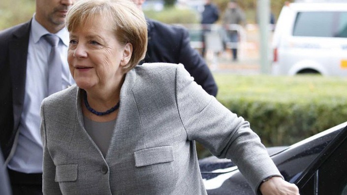 Thủ tướng Đức Angela Merkel tại Berlin ngày 19/11 - Ảnh: Reuters.