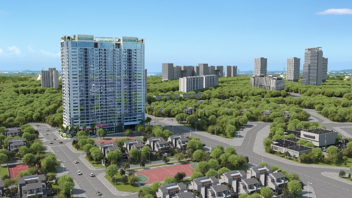 EcoDream nằm trong khu đô thị Tây Nam Kim Giang, Hà Nội.
