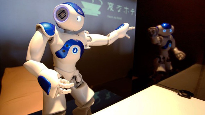 Nhân viên là robot trong một khách sạn ở Nhật Bản.
