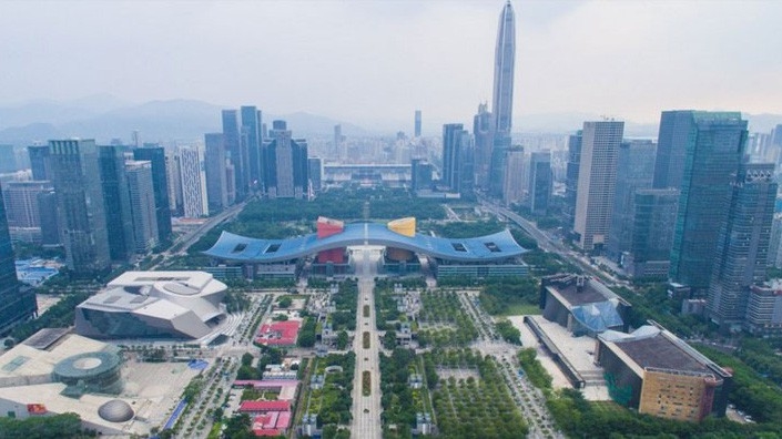 Thành phố Thẩm Quyến, tỉnh Quảng Đông, Trung Quốc từng là một làng chài nhỏ nằm cách Hồng Kông không xa - Ảnh: Xinhua/SCMP.