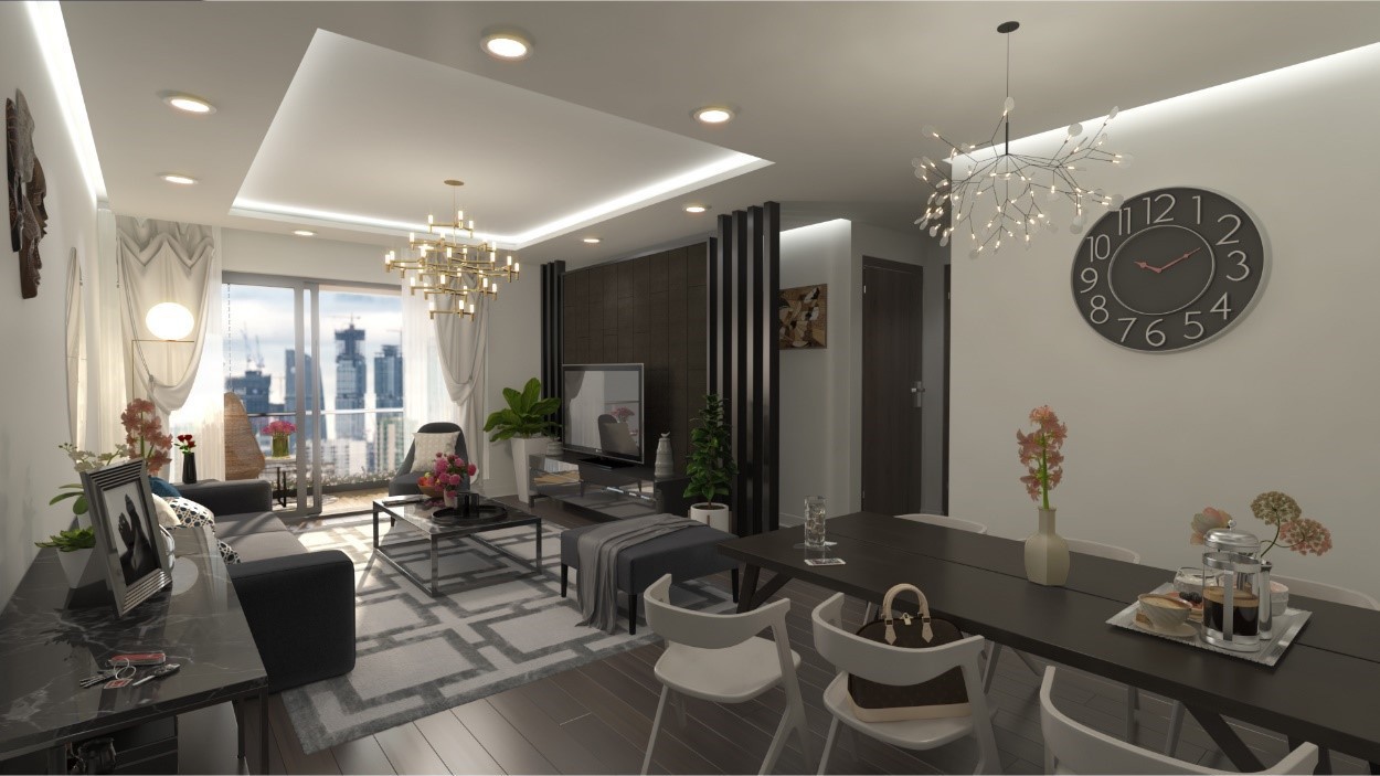 Eco Dream là một trong số ít căn hộ chung cư được trang bị điều hòa Multi.