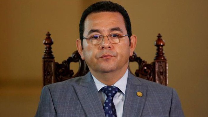 Tổng thống Jimmy Morales của Guatemala - Ảnh: Reuters.